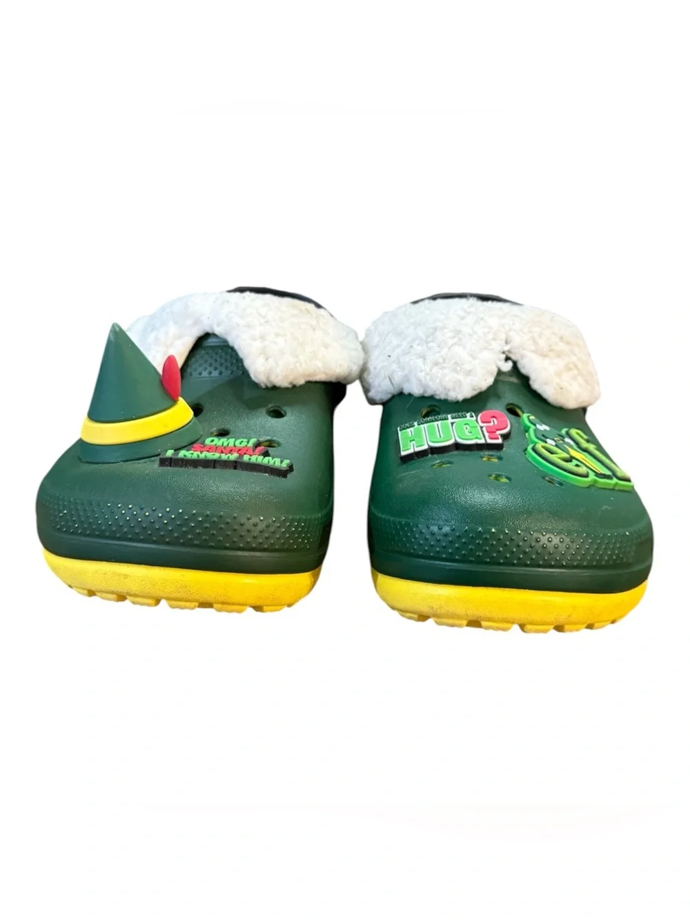 Crocs Elf Classic Fuzz-Lined Clogs LE Holiday Buddy The Elf Children’s Size 12